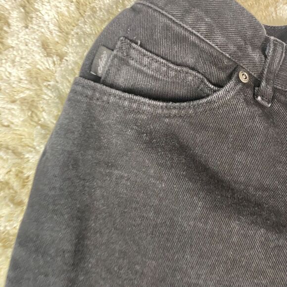 Vintage Chic Women's High Rise Black Denim Jeans sz 12p Cotton Made in USA Curvy - Picture 5 of 10